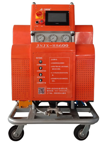 聚氨酯发泡机产品包装现场发泡(图1) H5600-PLC编程聚氨酯发泡机包装专用